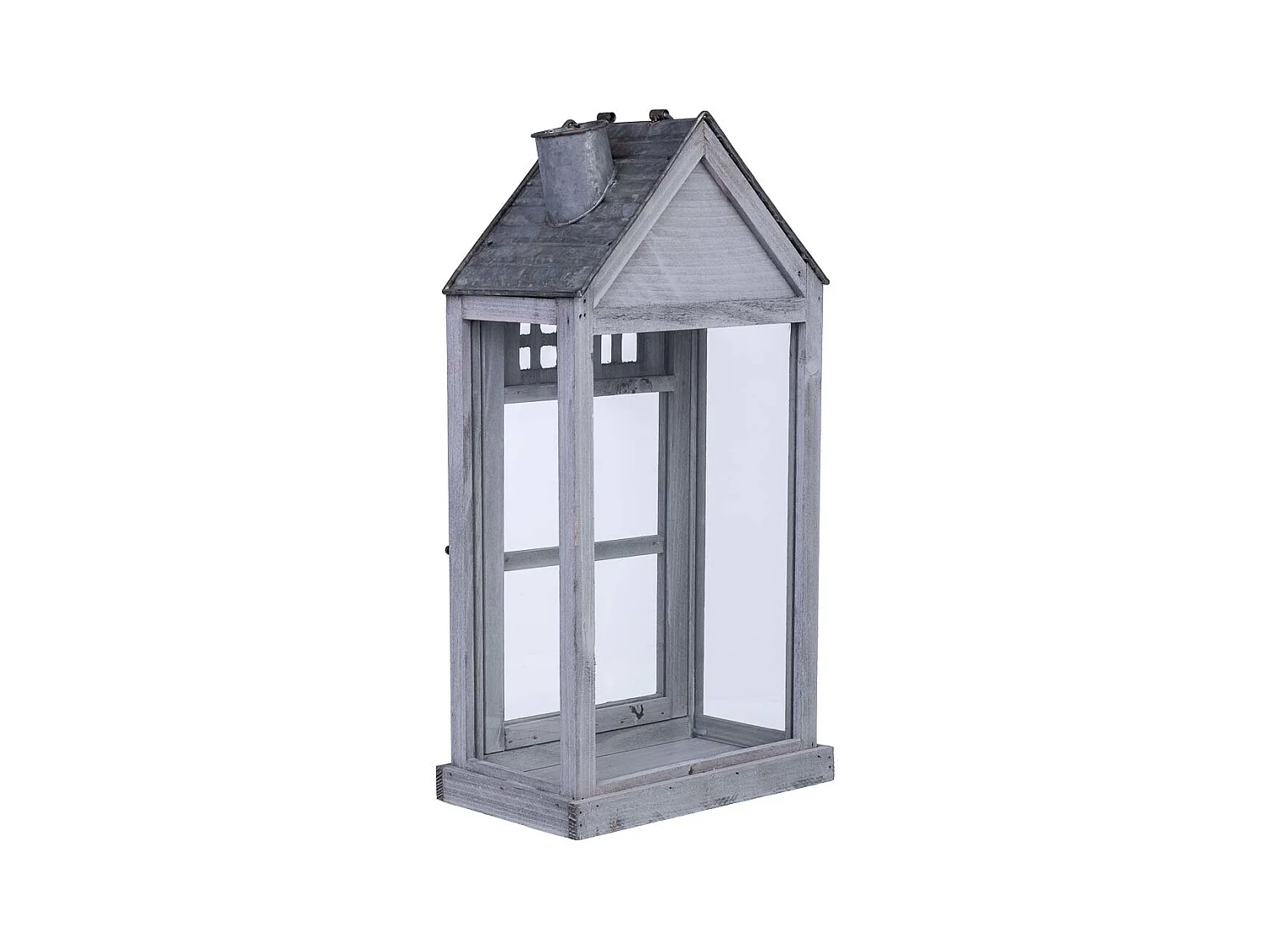 Farol de madera 25x15x53h cm