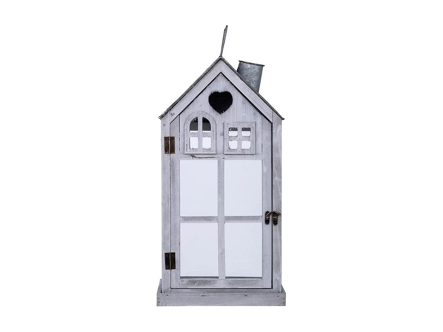 Lanterne en bois 25x15x53h cm