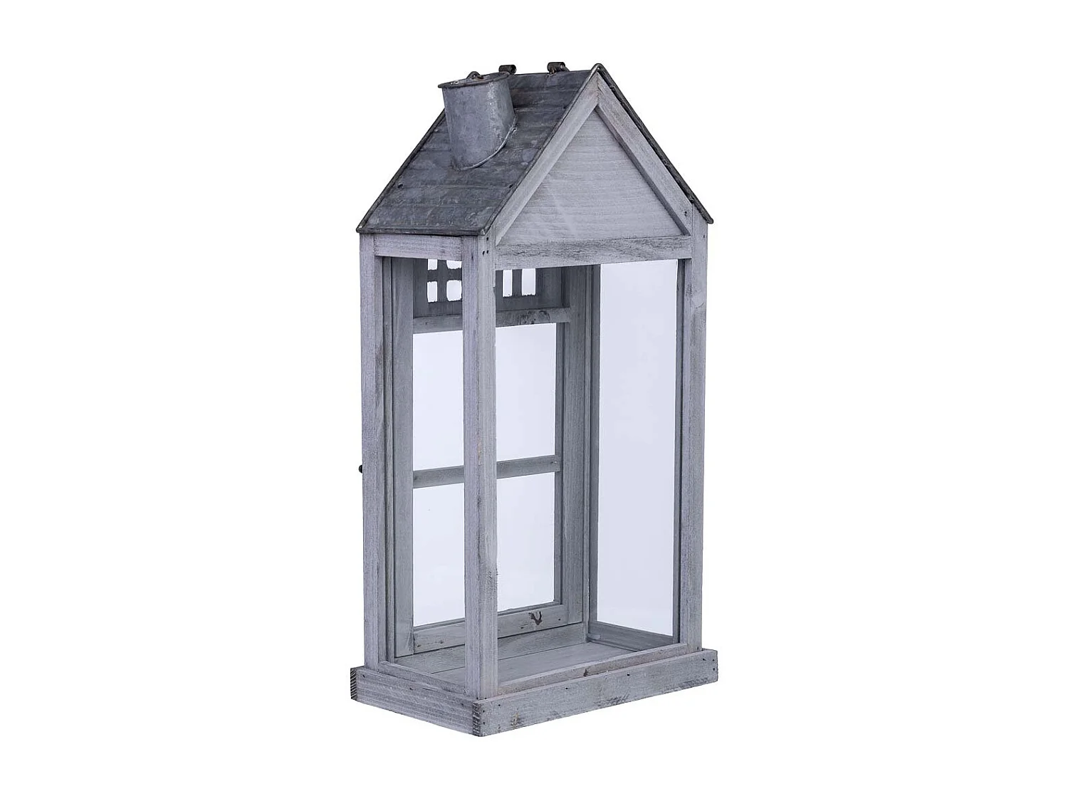 Holzlaterne 25x15x53h cm