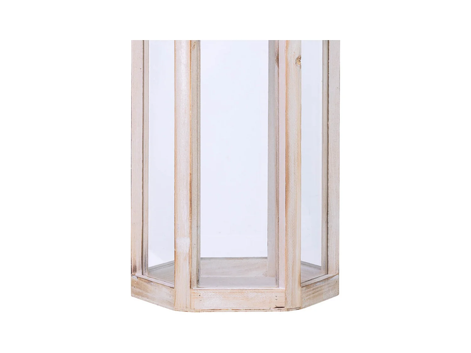 Lanterna de madeira 21x19x51h cm