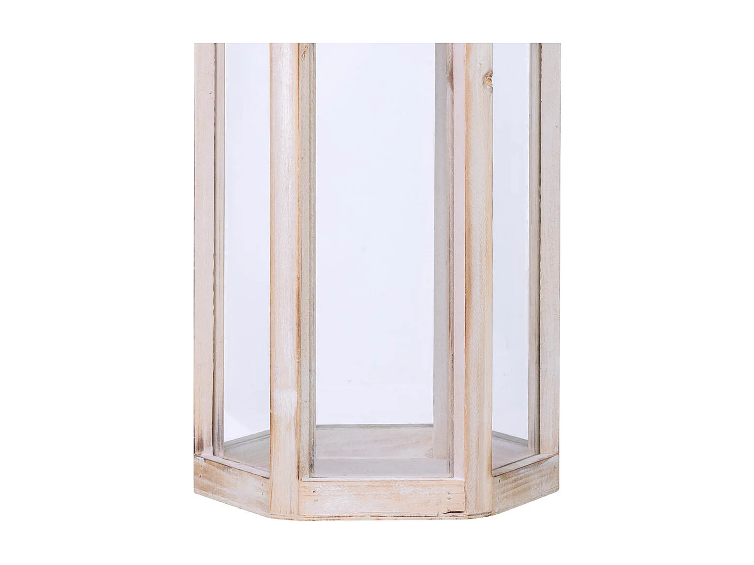 Lanterna de madeira 21x19x51h cm