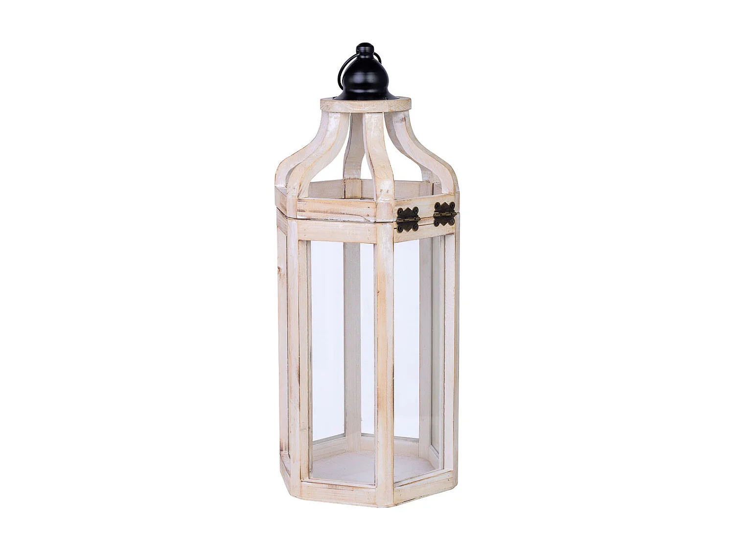 Holzlaterne 21x19x51h cm