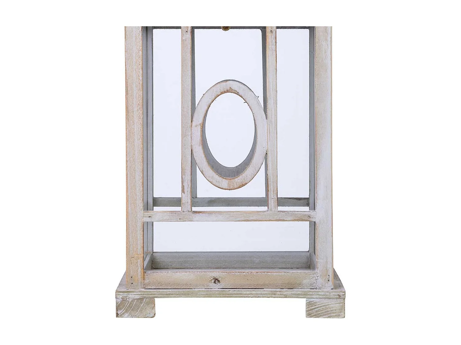 Lanterne en bois 24x24x57h cm