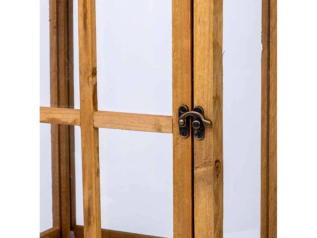 Farol de madera 25x15x53h cm
