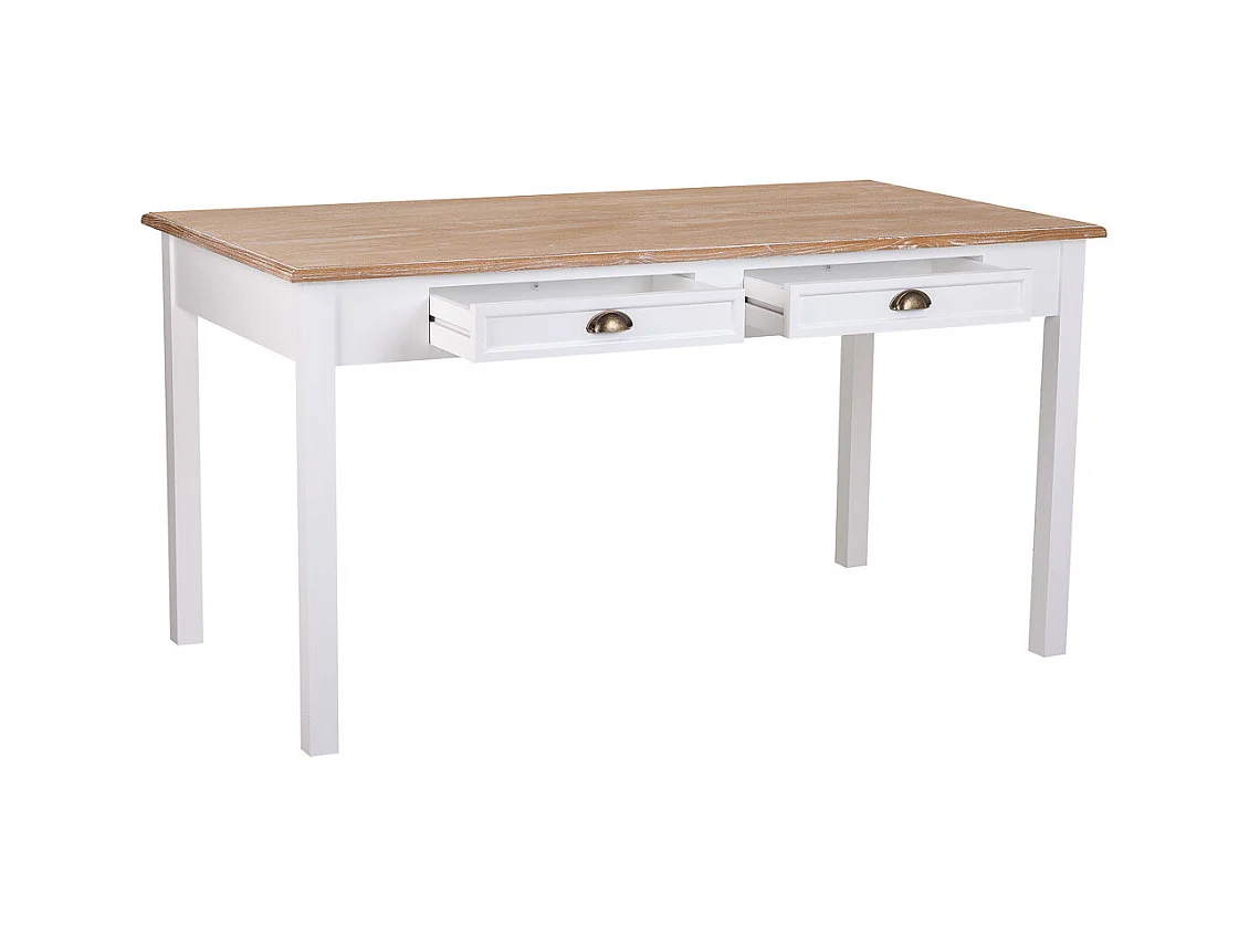 Mesa de madeira branca 150x80x78