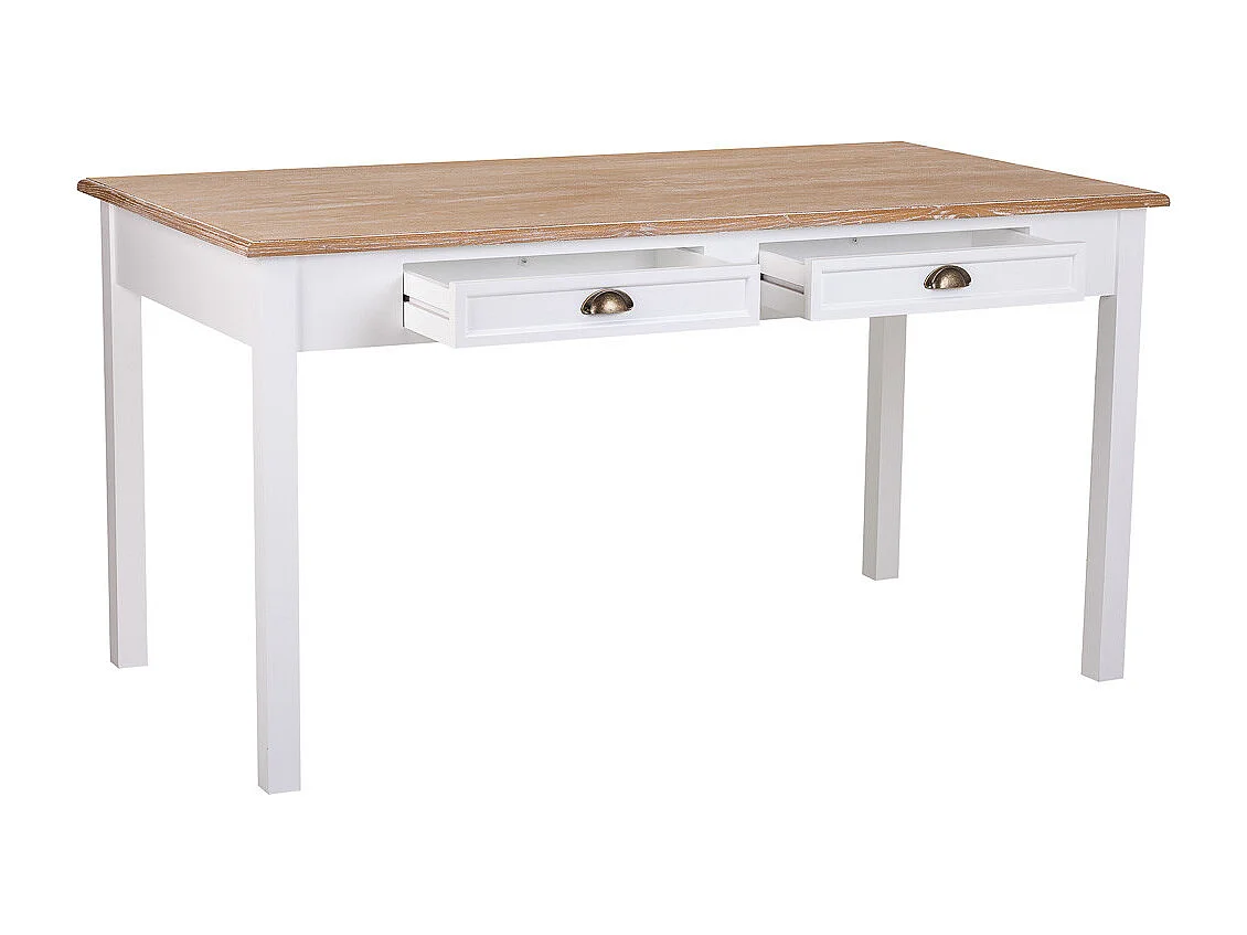 Mesa de madera blanca 150x80x78