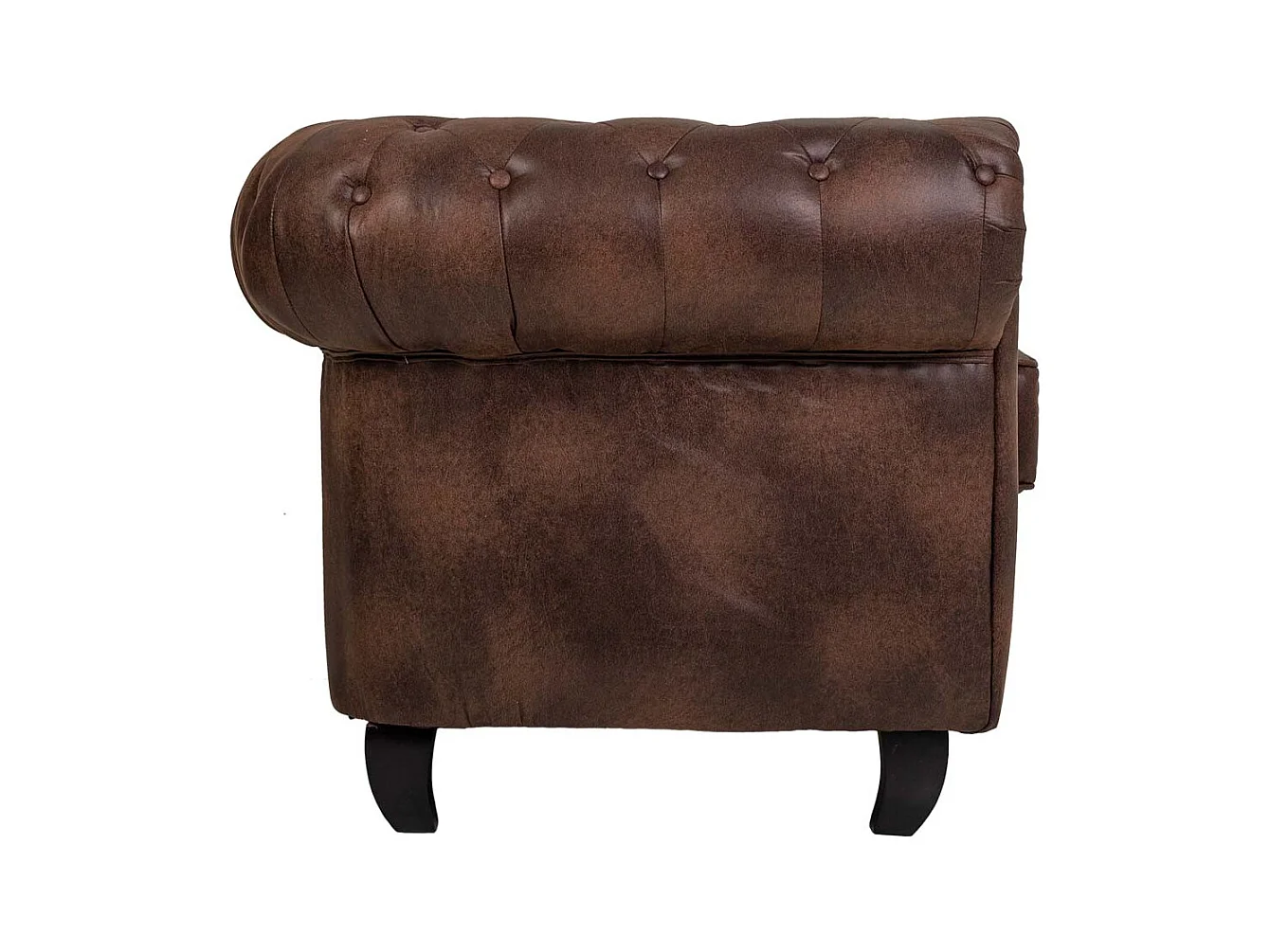 Canapé marron 199x82x76h cm