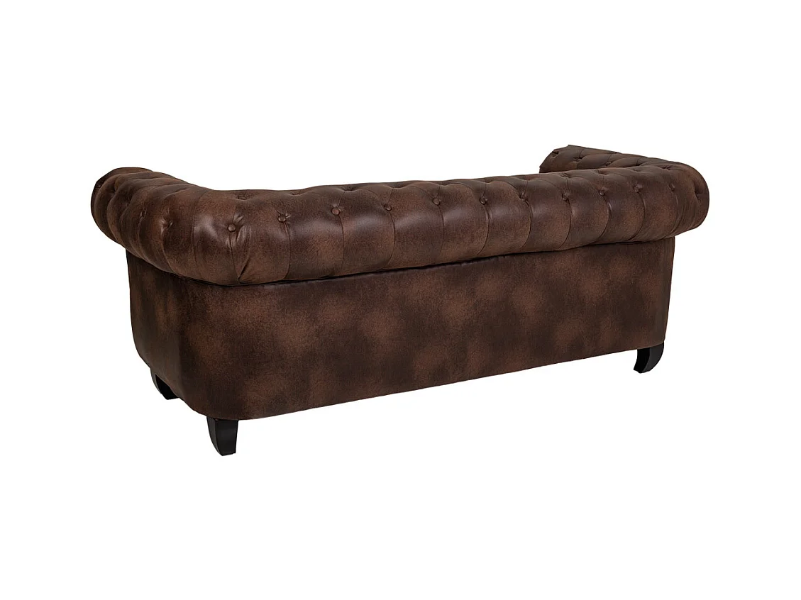 Canapé marron 199x82x76h cm