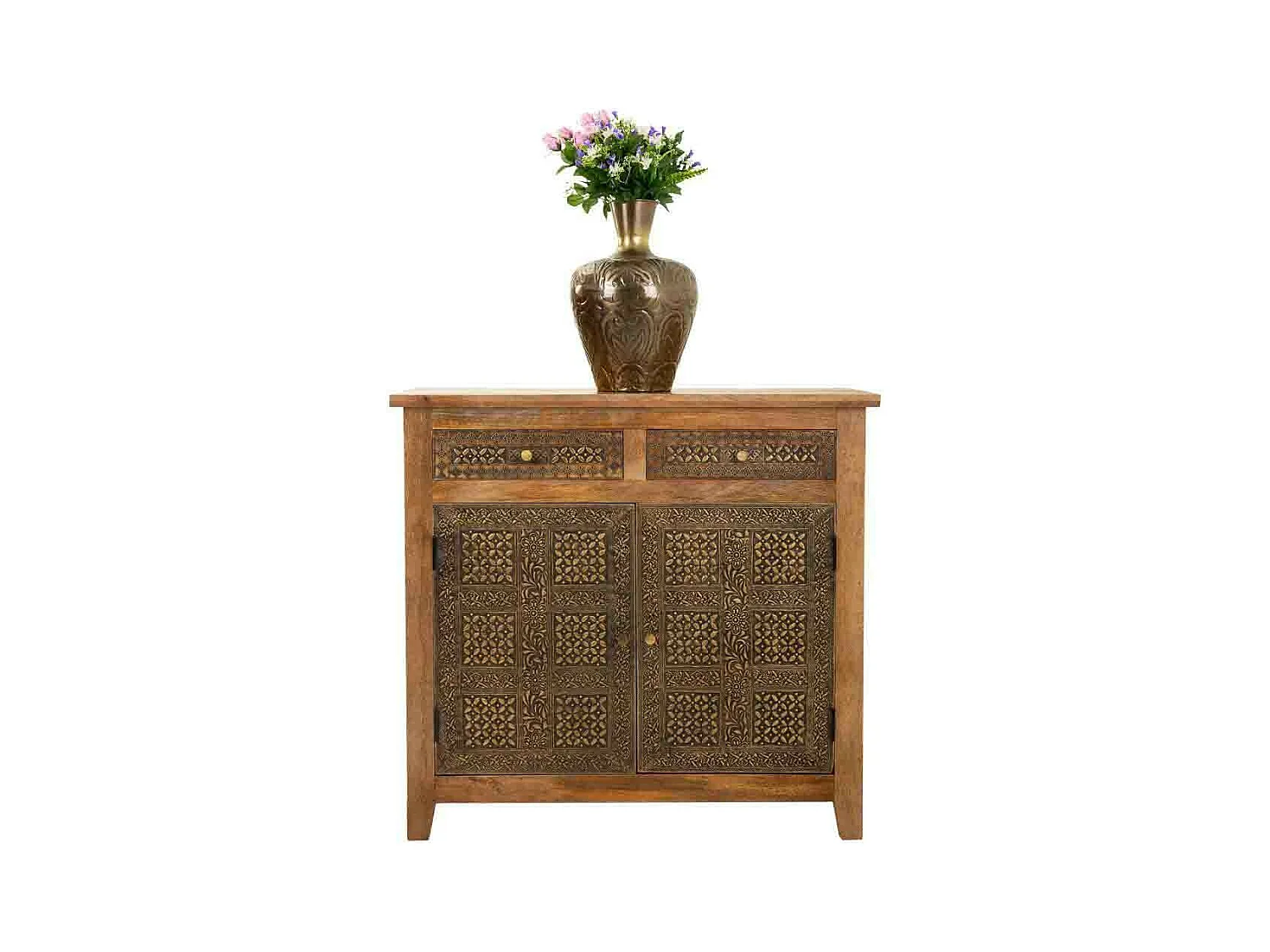 Aparador de madeira marrom 102x33x102