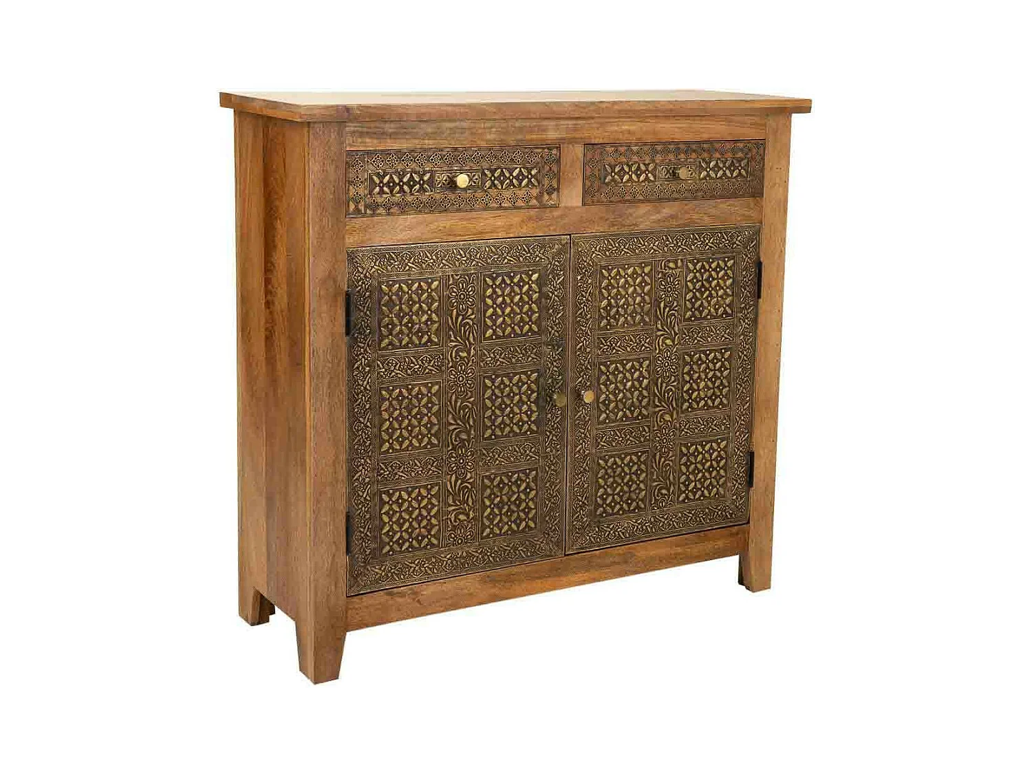 Aparador de madeira marrom 102x33x102