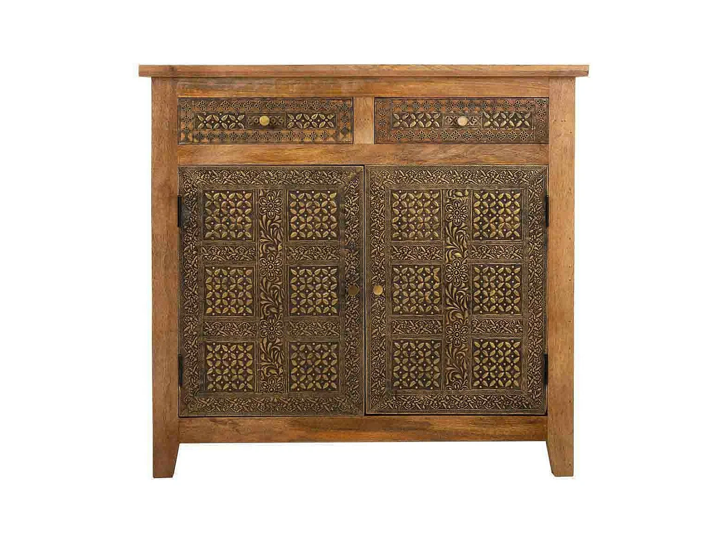 Aparador de madeira marrom 102x33x102