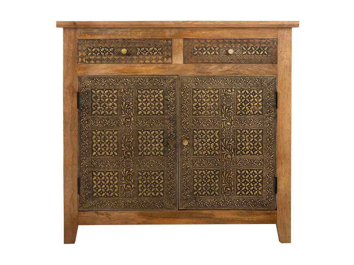 Aparador de madeira marrom 102x33x102