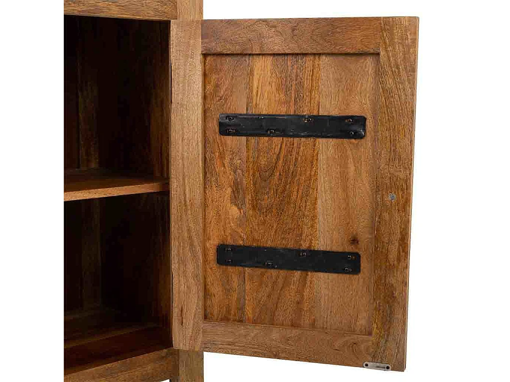 Aparador de madeira marrom 102x33x102