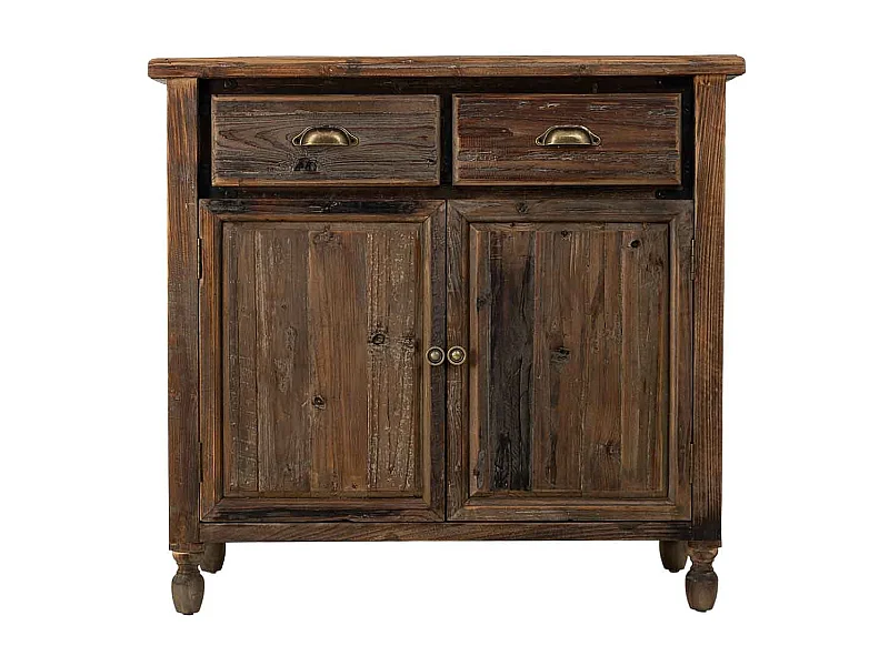 Aparador em madeira com 2 portas e 2 gavetas 90x40x85h cm