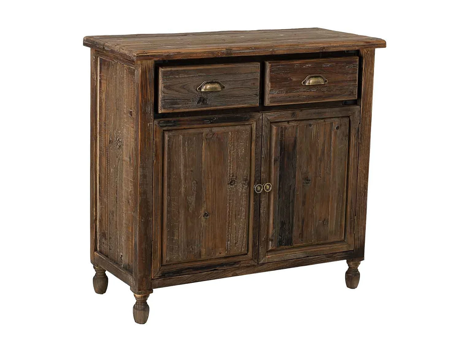 Aparador em madeira com 2 portas e 2 gavetas 90x40x85h cm