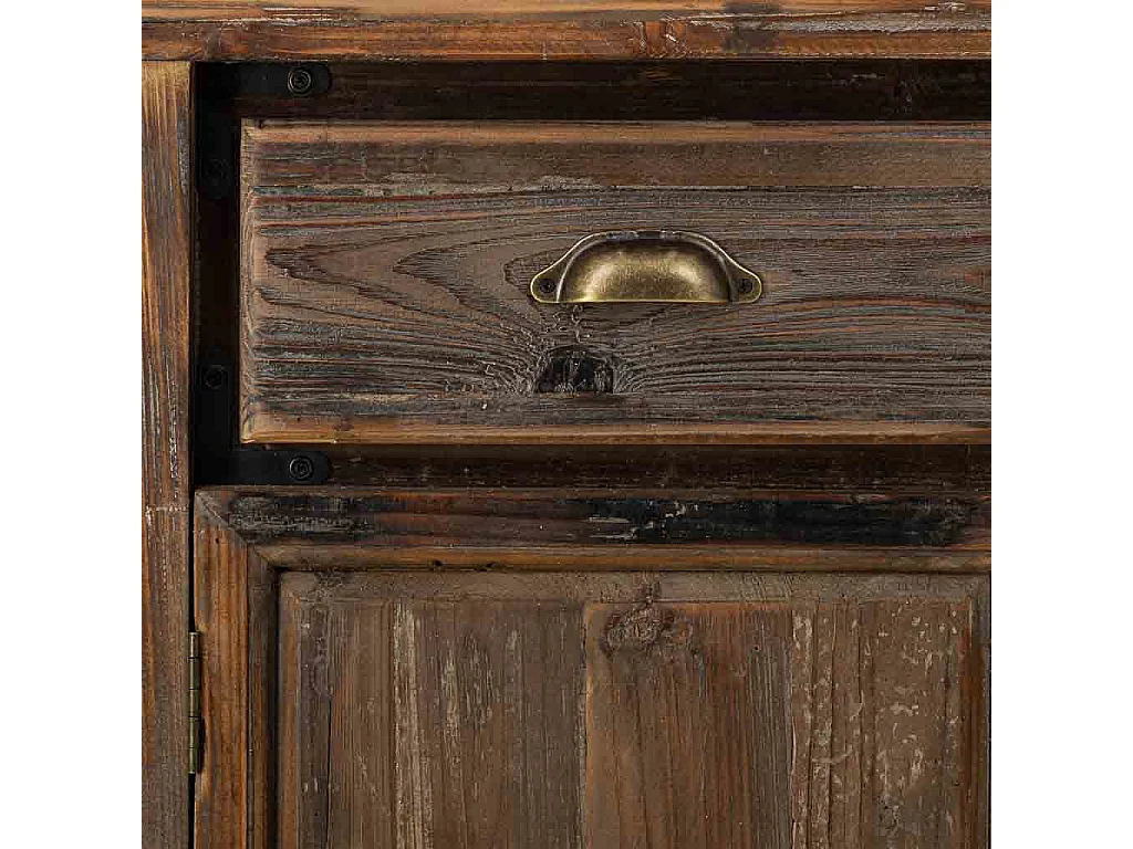 Aparador em madeira com 2 portas e 2 gavetas 90x40x85h cm