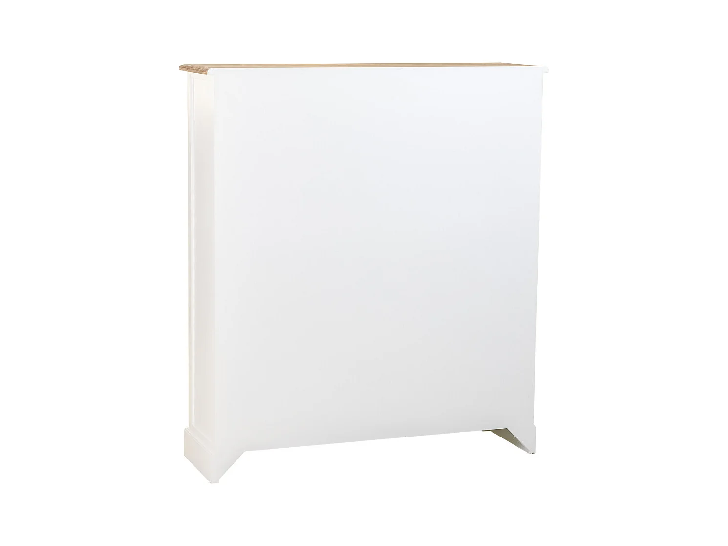 Vitrine en bois blanc 115x35x130.5h
