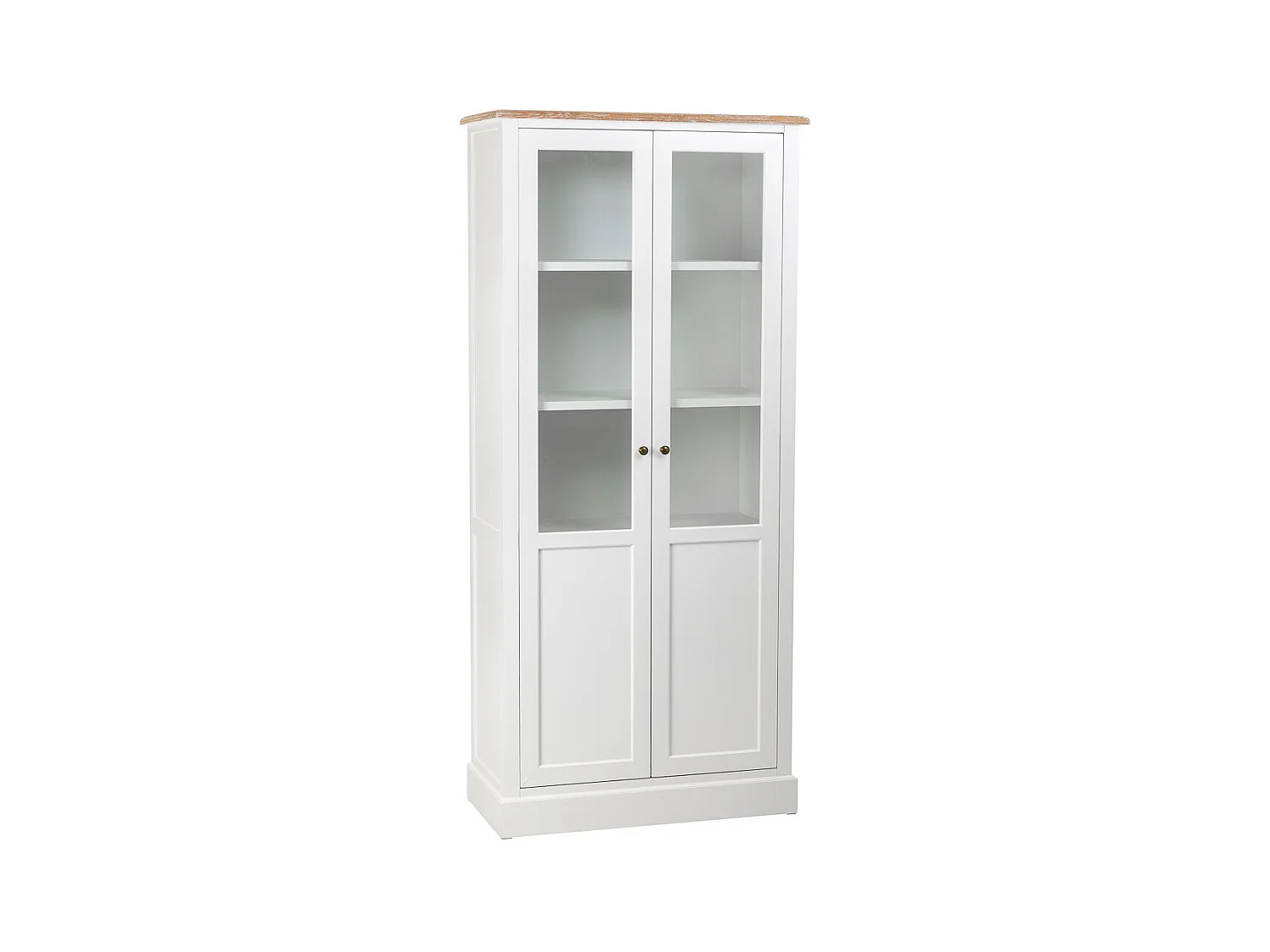 Vitrine en bois blanc 81x40x180h