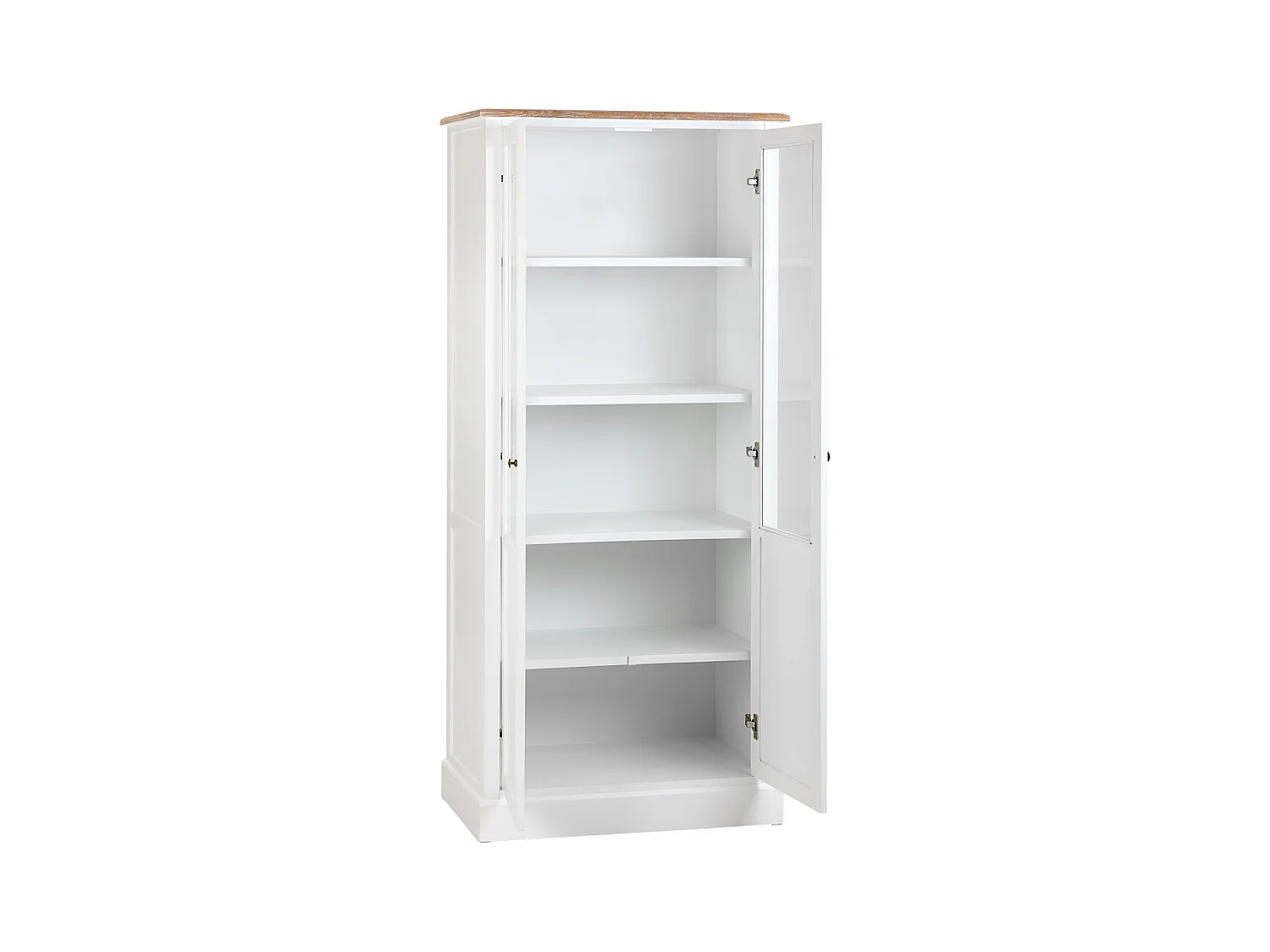 Vitrine en bois blanc 81x40x180h