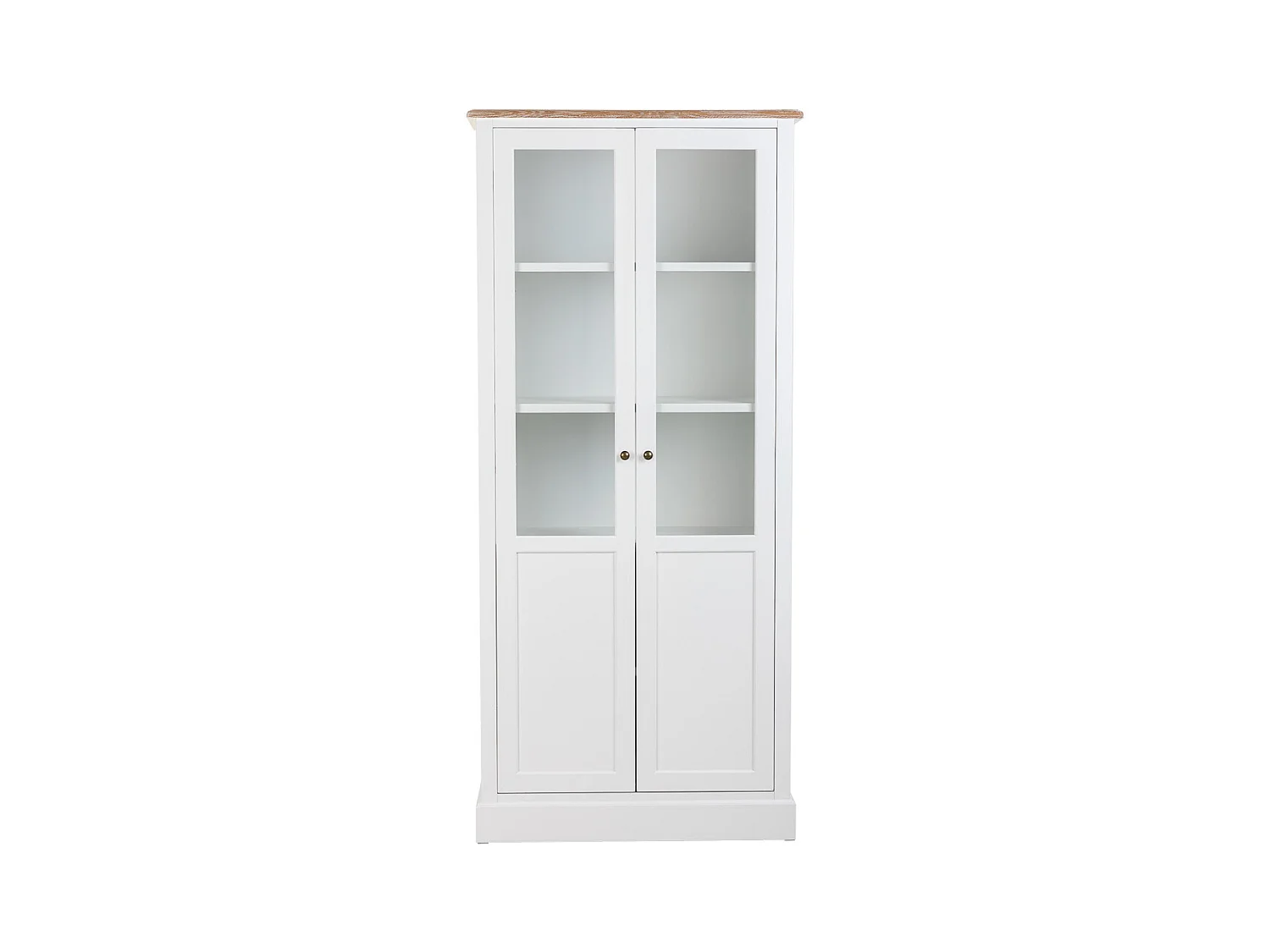 Vitrine en bois blanc 81x40x180h