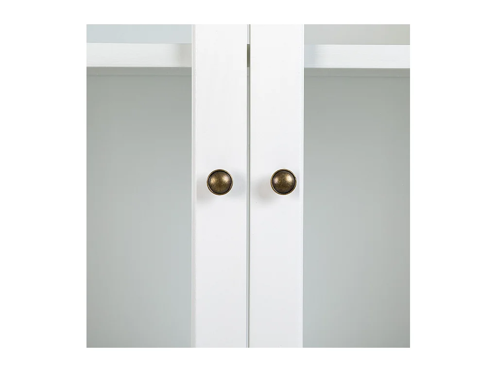 Vitrine en bois blanc 81x40x180h