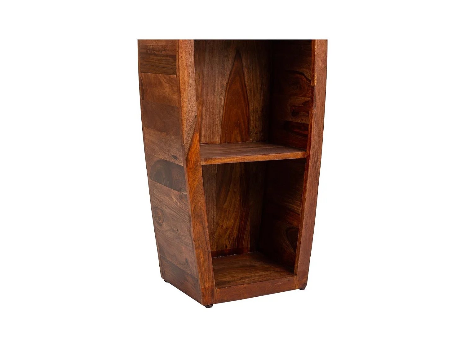 Bücherregal aus braunem Holz 41x25x150