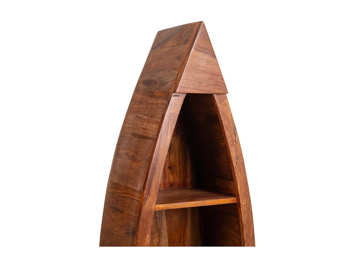 Estante de madeira marrom 41x25x150