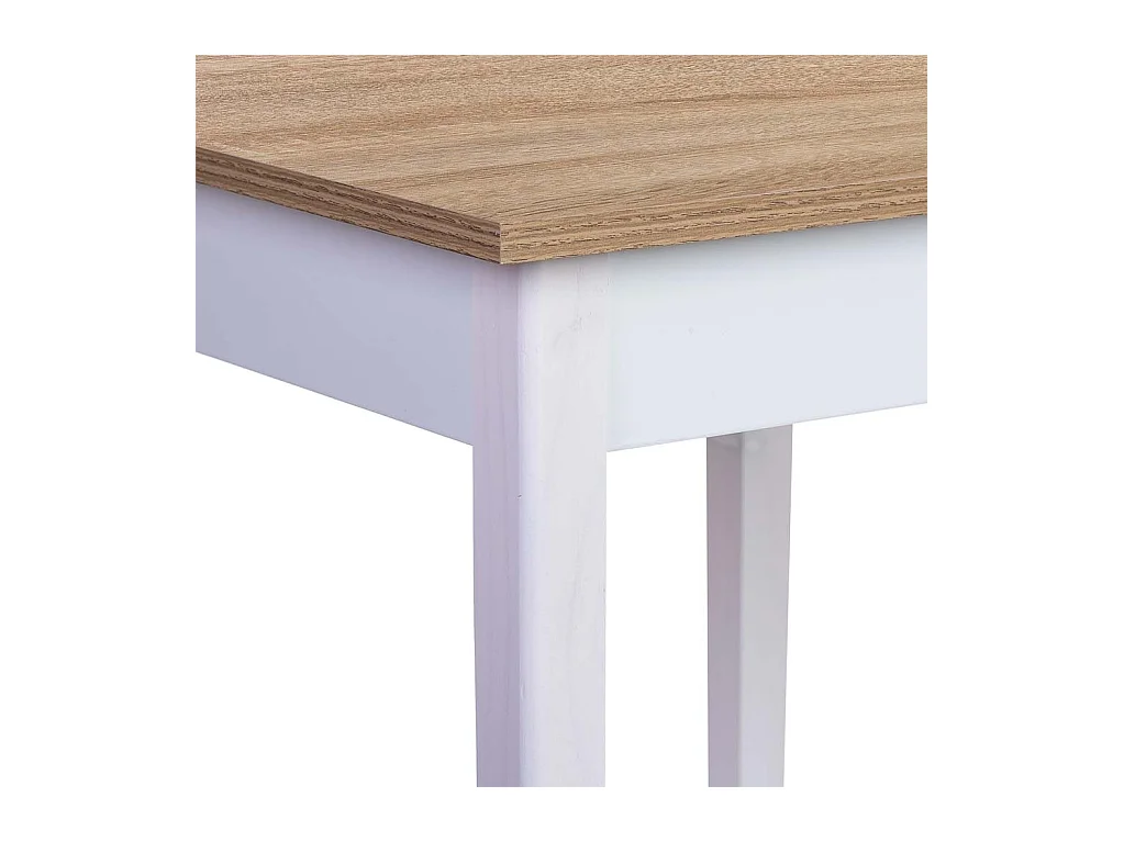 table d'appoint en bois blanc 50x50x60h cm