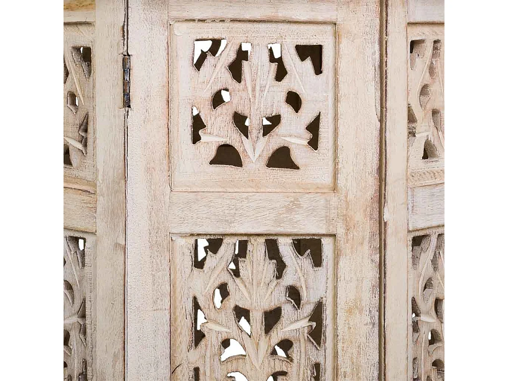 Mesa de centro feita à mão em madeira branca 45x45x45