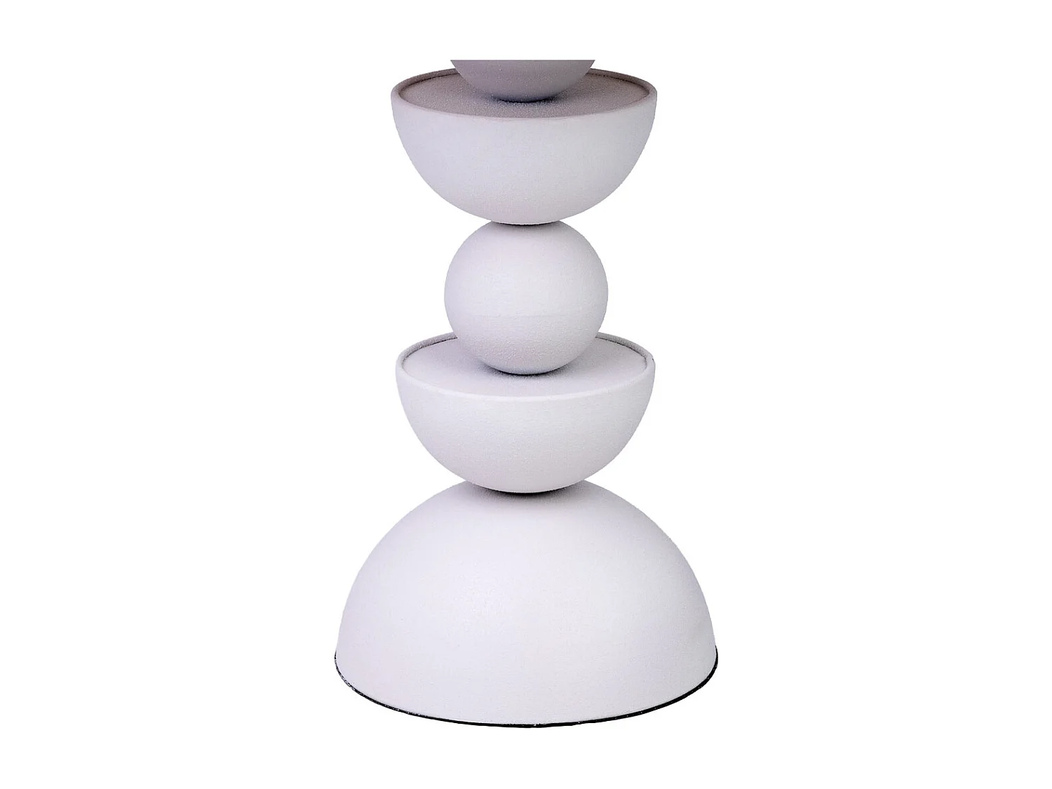 Mesa auxiliar de metal blanco y madera 46x46x49h cm