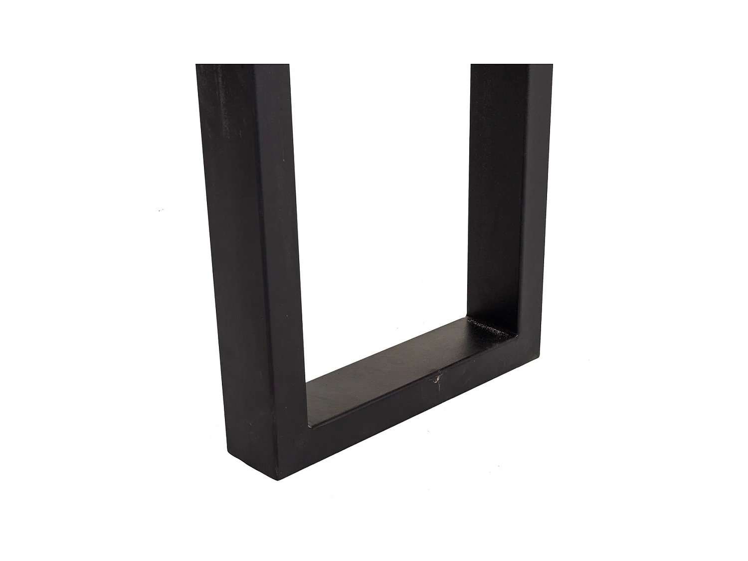 Hall de madeira e metal preto 120x45x75