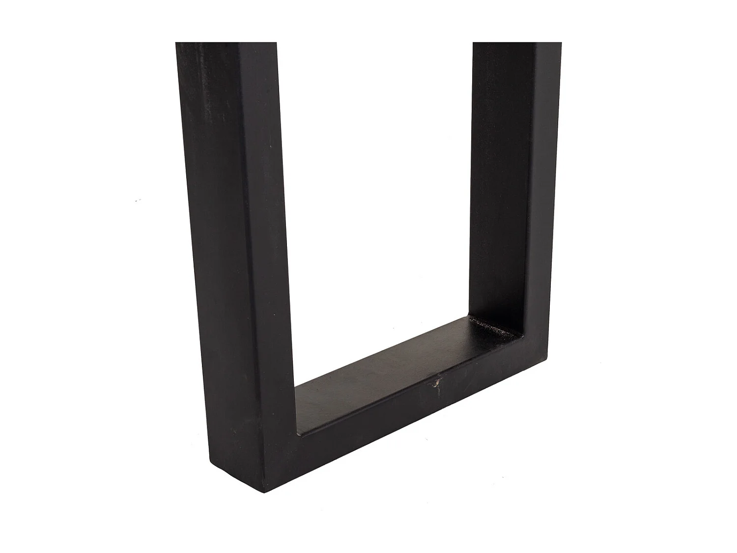 Hall de madeira e metal preto 120x45x75
