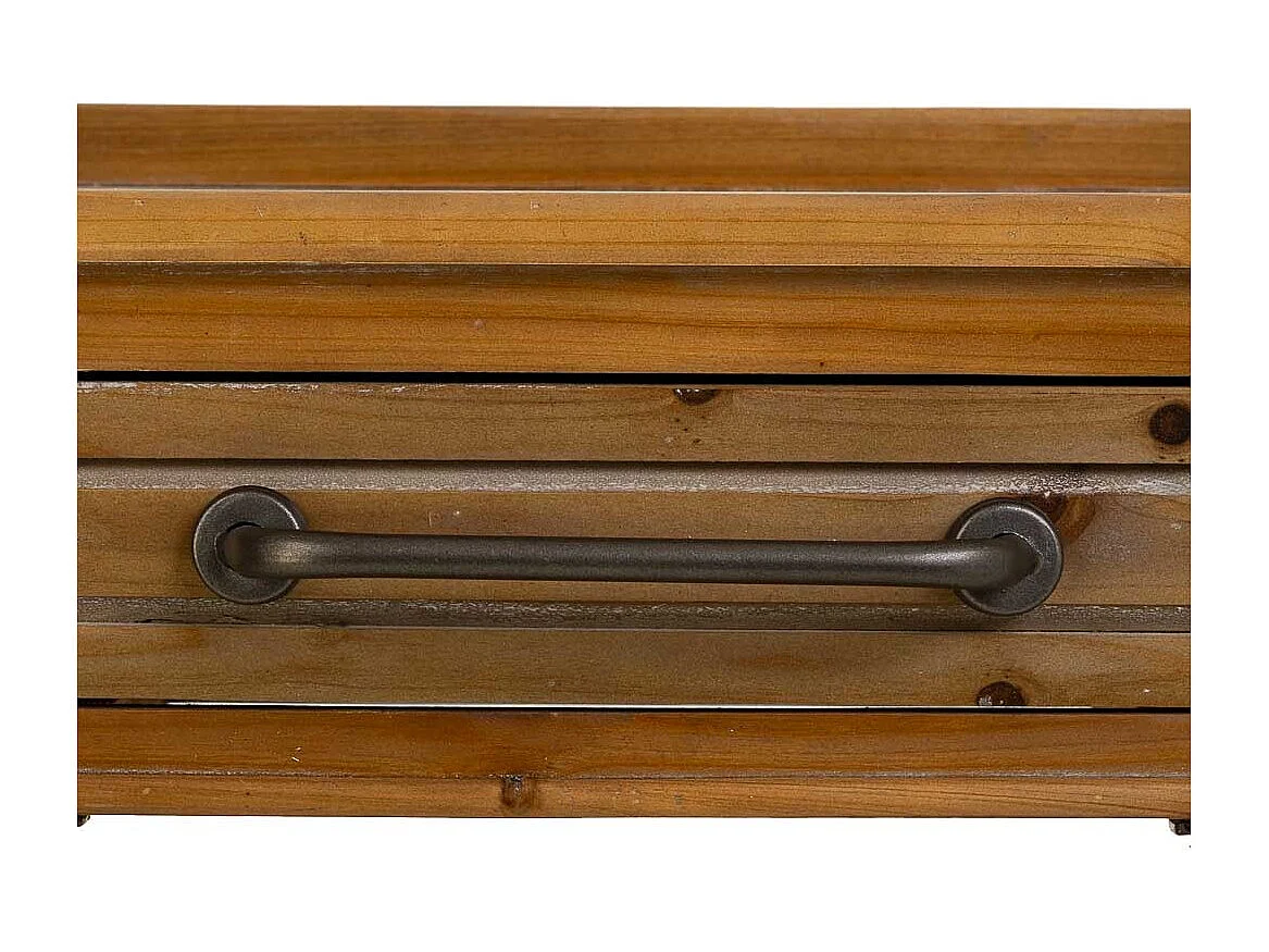 Vestibule en bois et métal marron 50x38x82h