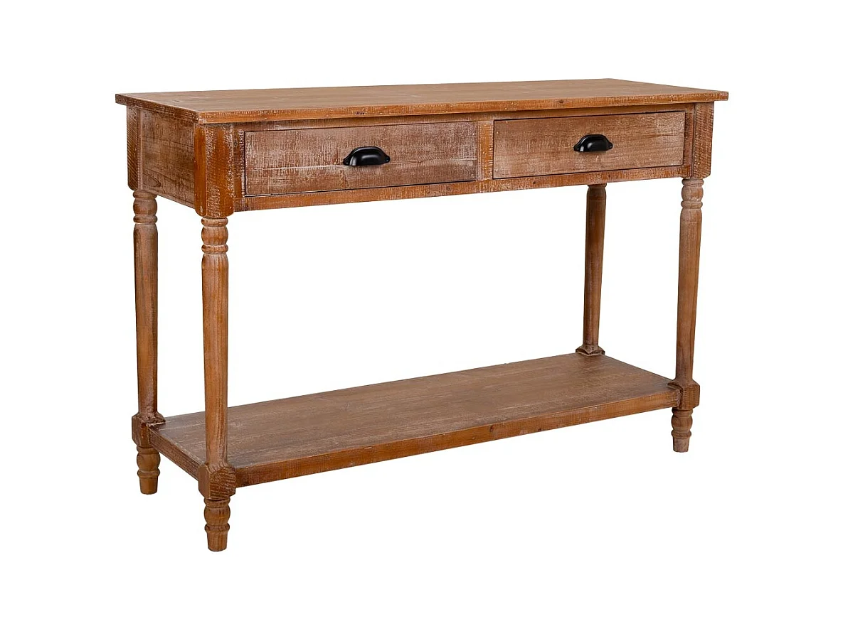 Console en bois marron 120x40x80h