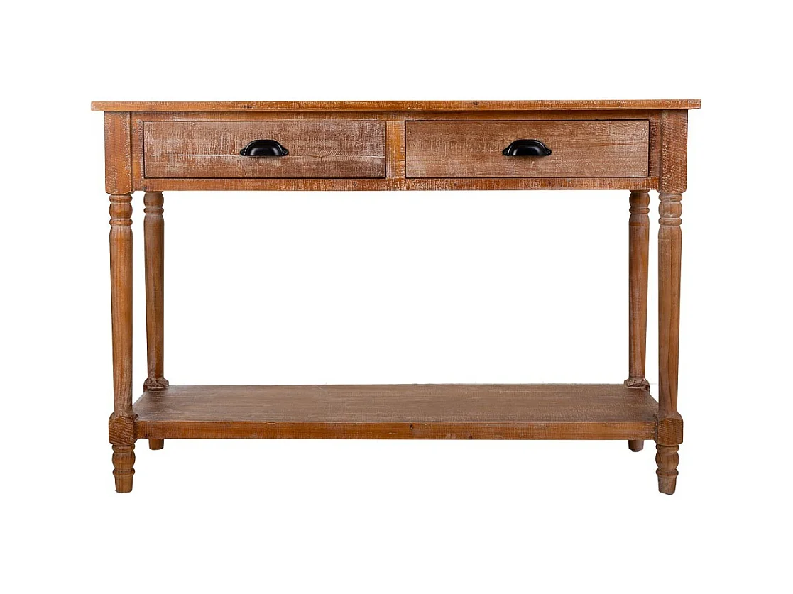 Console en bois marron 120x40x80h