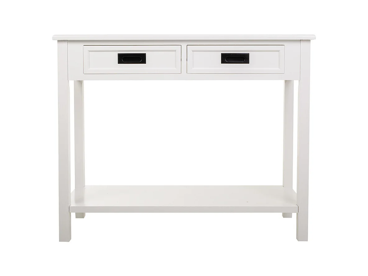 Meuble d'entrée en bois blanc 100x40x80h