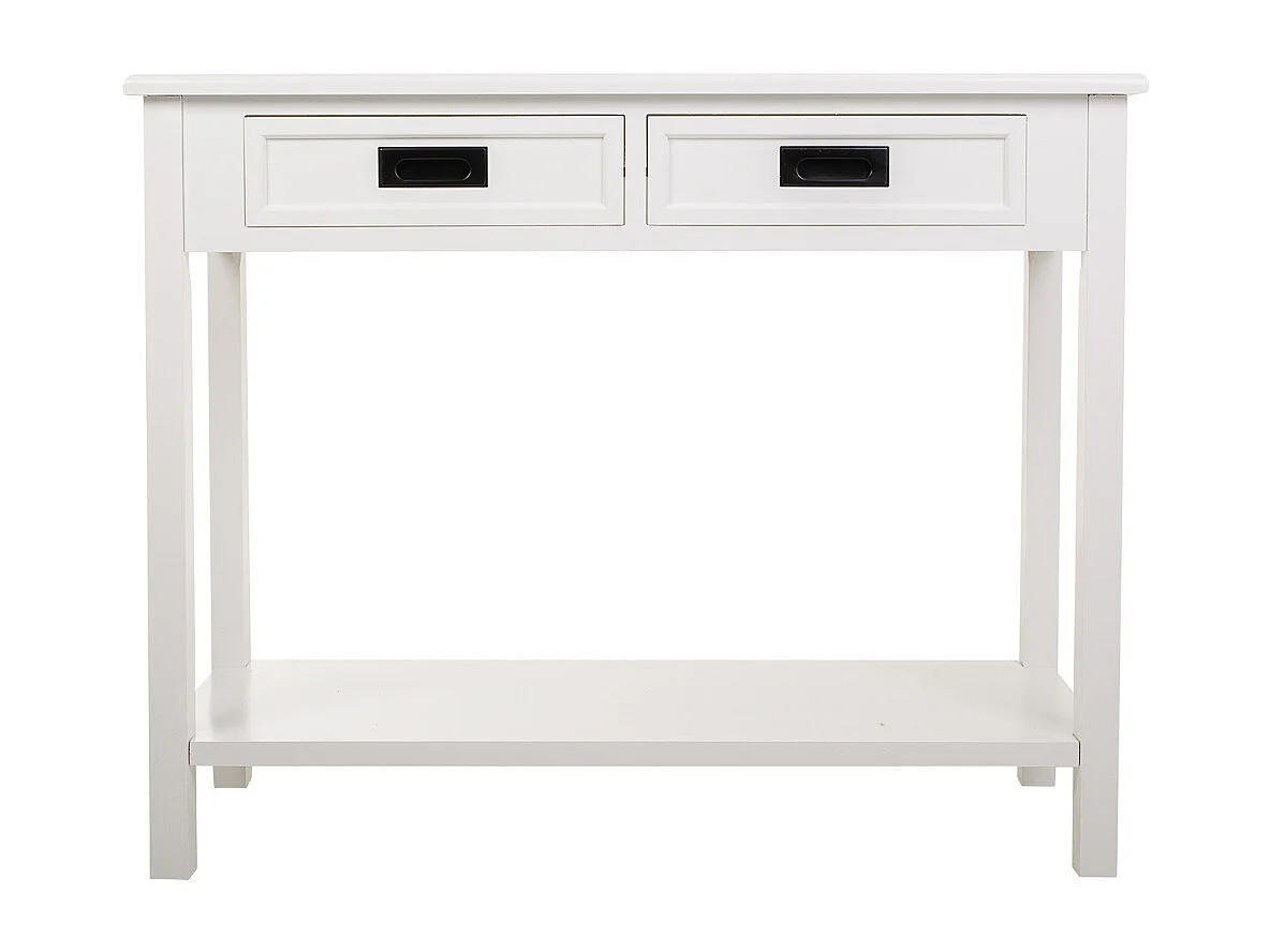 Mobile da ingresso in legno bianco 100x40x80h