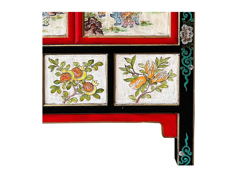 Armário de madeira preto 108x56x188