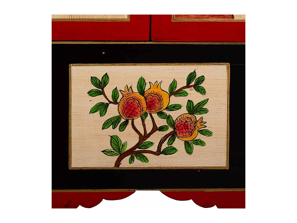 Armário de madeira preto 108x56x188