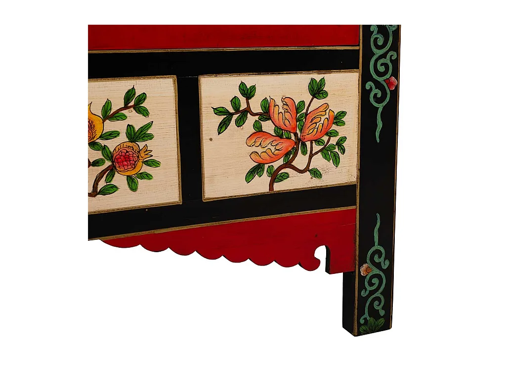 Armário de madeira preto 108x56x188