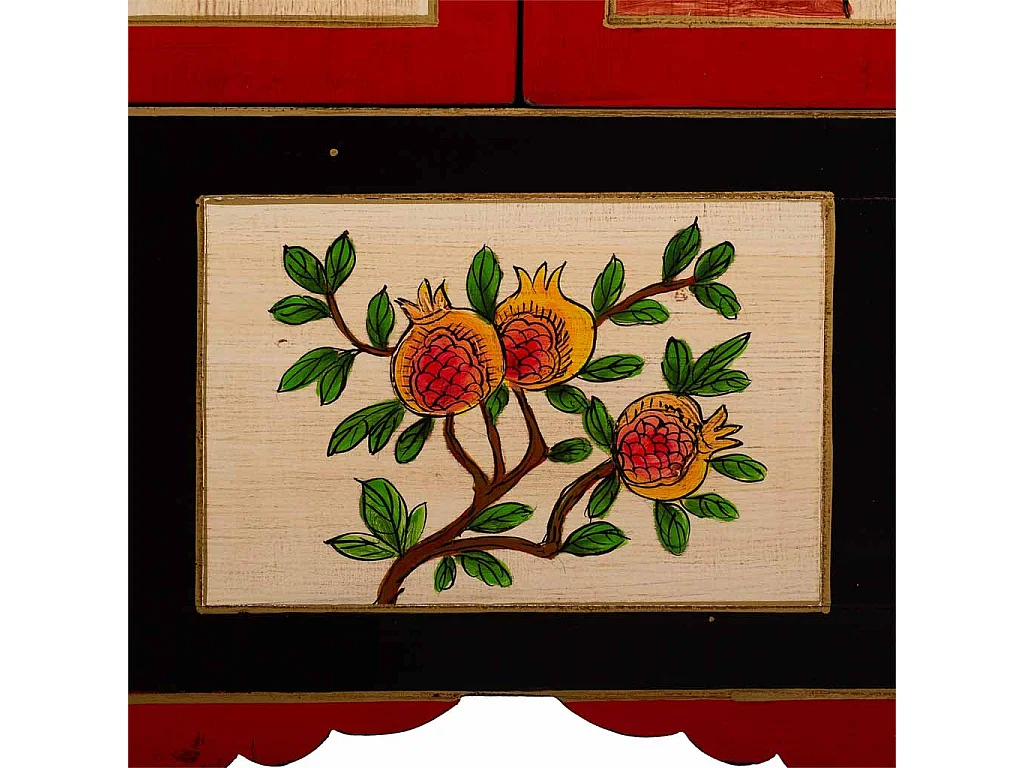 Armario de madera negro 108x56x188