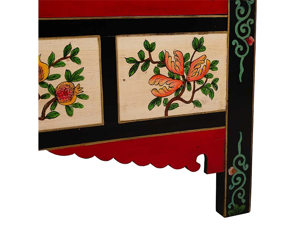 Armario de madera negro 108x56x188