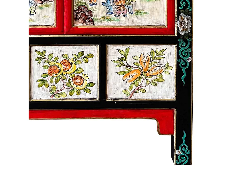 Armario de madera negro 108x56x188