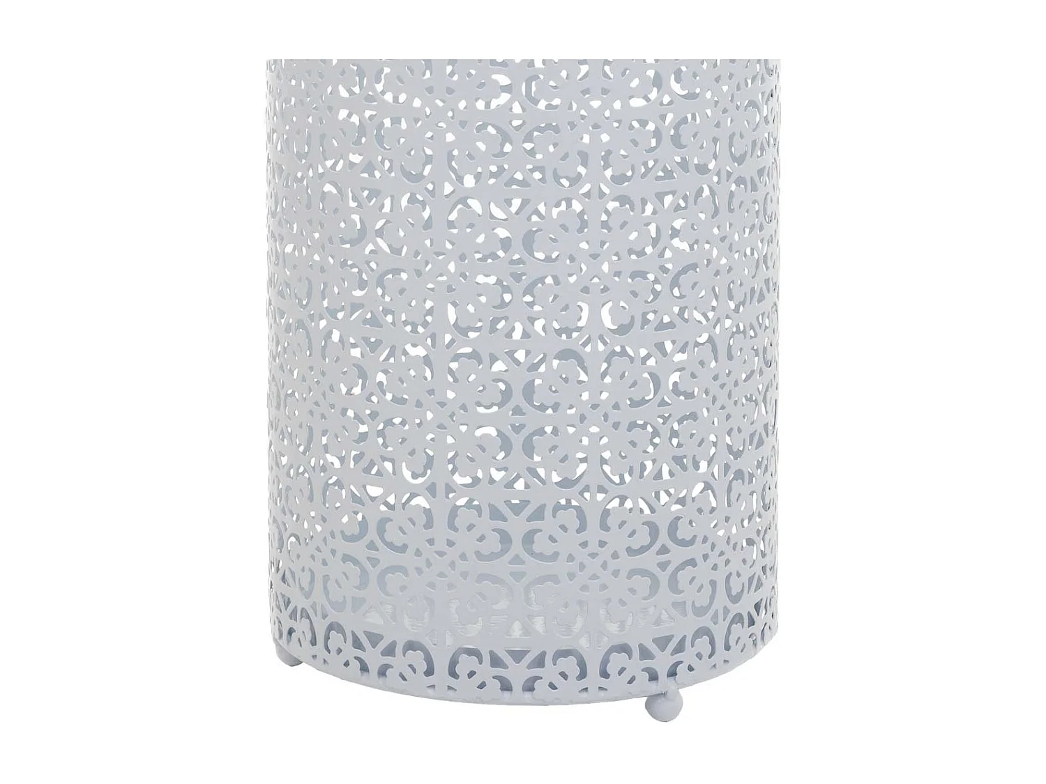 Porta-guarda-chuva redondo de metal branco d20x50