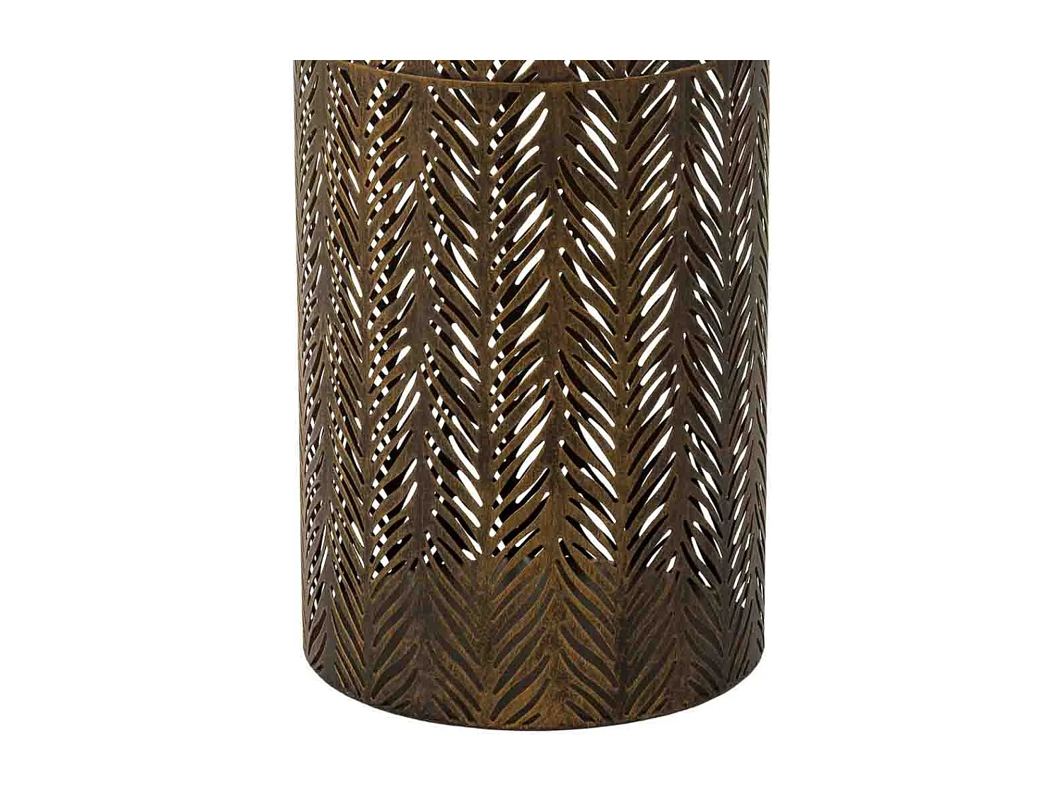 Paragüero redondo de metal dorado 20x20x53