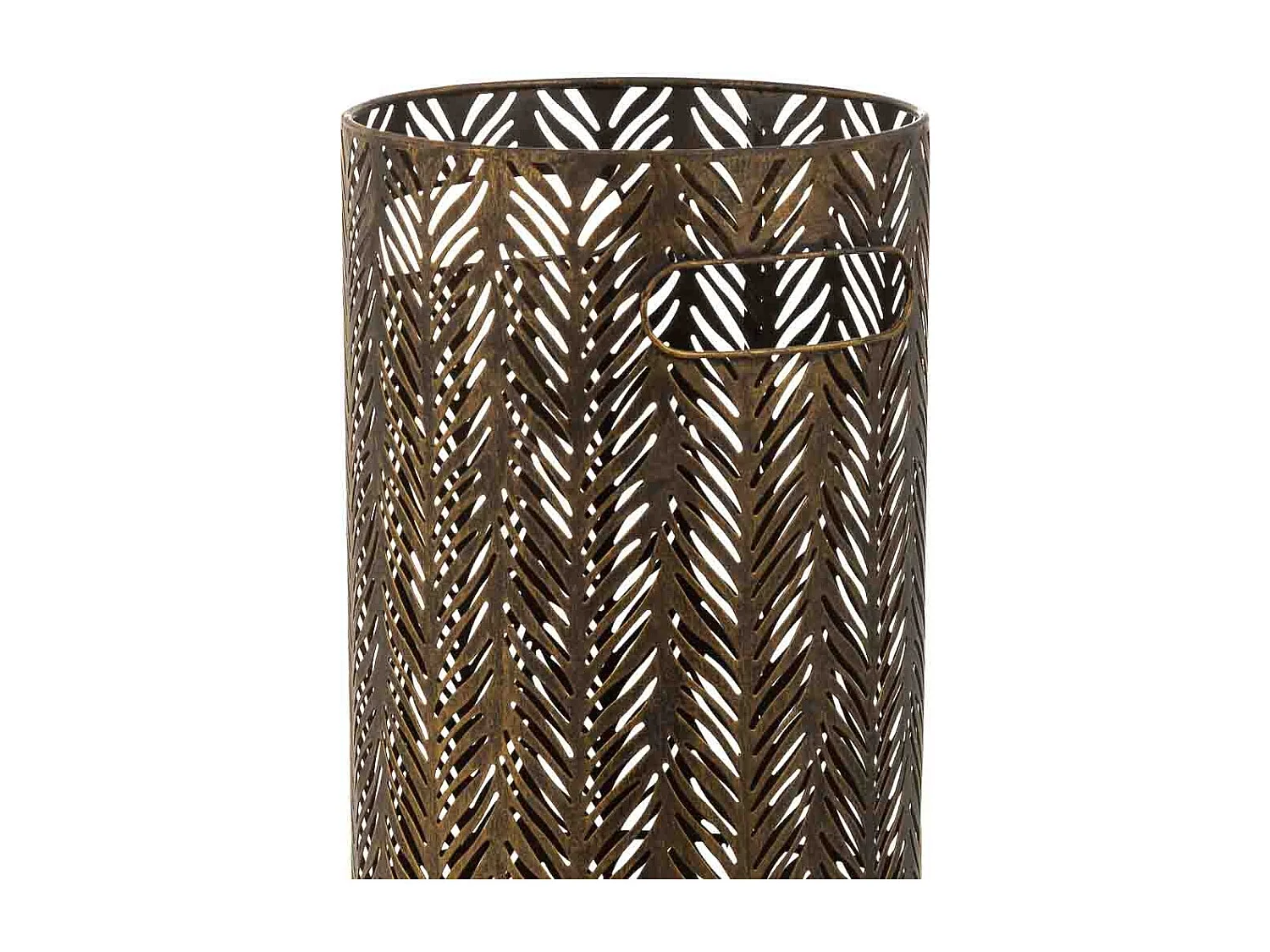 Paragüero redondo de metal dorado 20x20x53