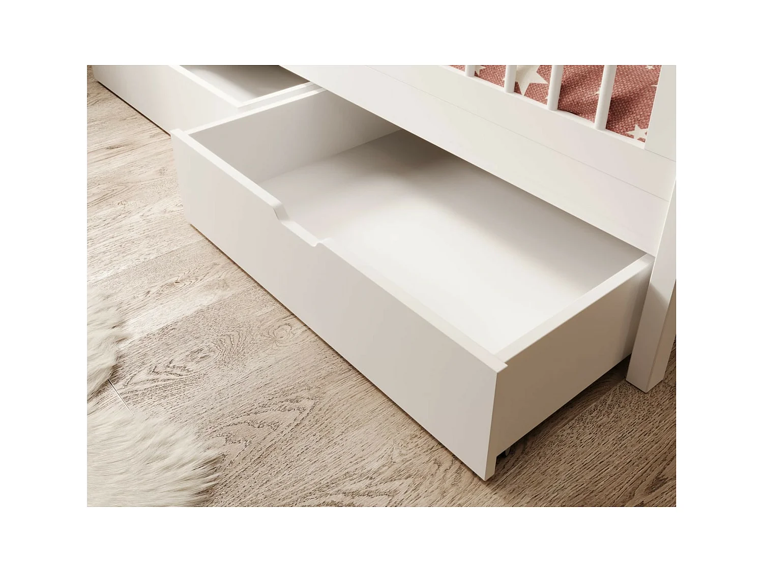 Letto Lora (70x140)/materasso incluso/bianca