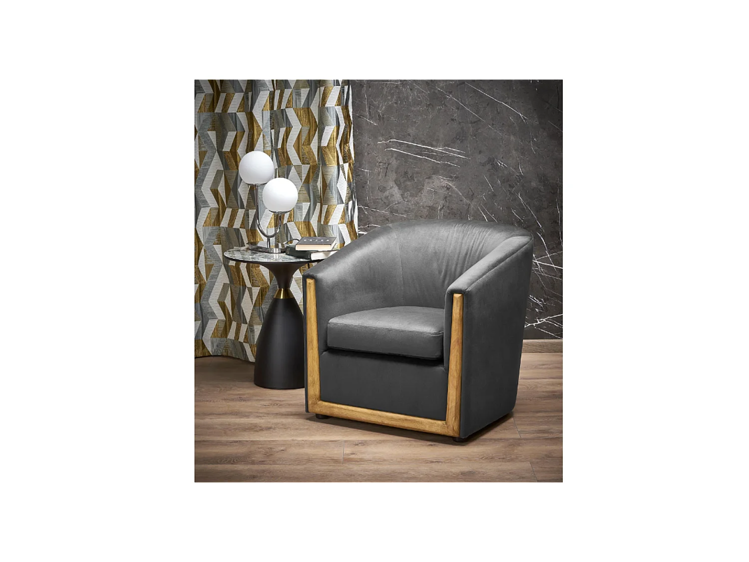 Relax Poltrona Enrico Premium/Tessuto/grigio