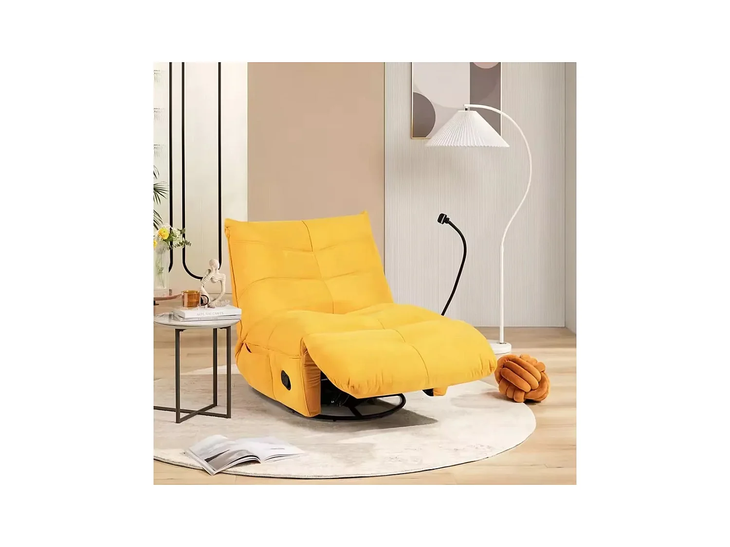 Relax Sessel Panco /Stoffbezug/Gelb