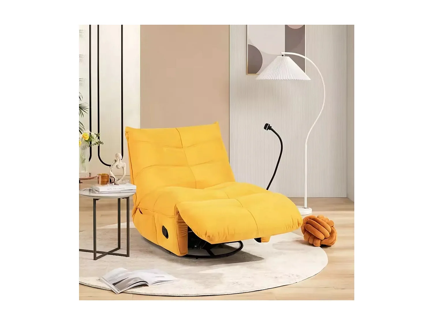 Relax Sessel Panco /Stoffbezug/Gelb